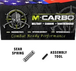Labeled S&W SW40VE Trigger Spring Kit - Sear Spring and Assembly Tool