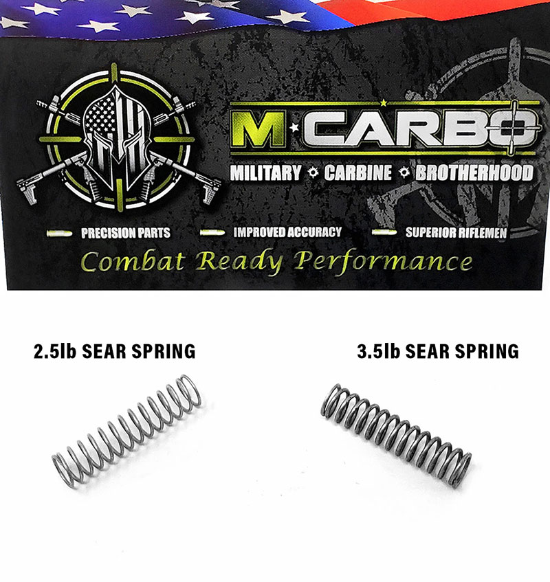 Labeled SKS Trigger Spring Kit - 2.5lb Sear Spring and 3.5lb Sear Spring
