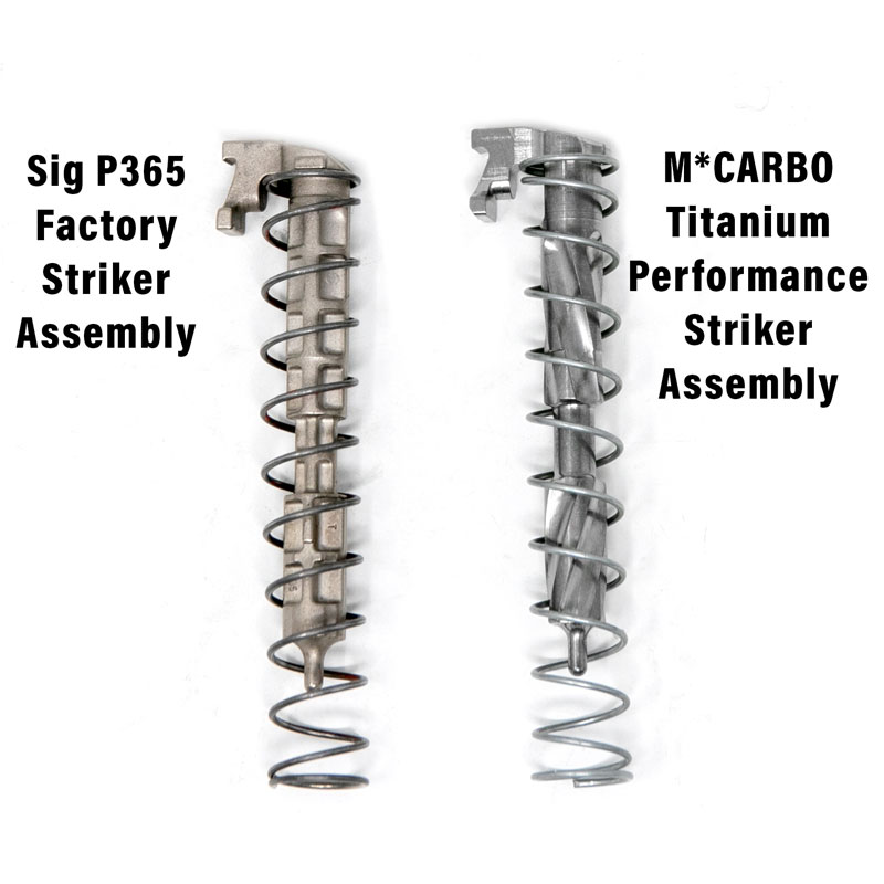 Sig Sauer P365  Titanium Striker Assembly Comparison