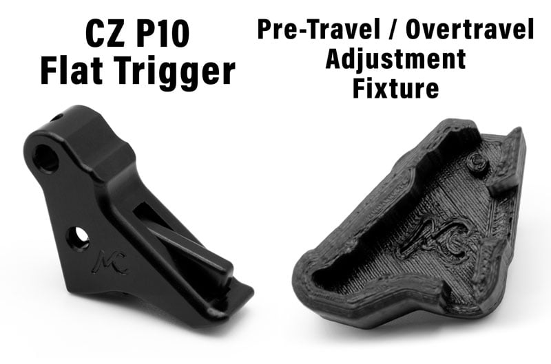 CZ P10 Flat Trigger with Set Screw Adjustment Fixture
