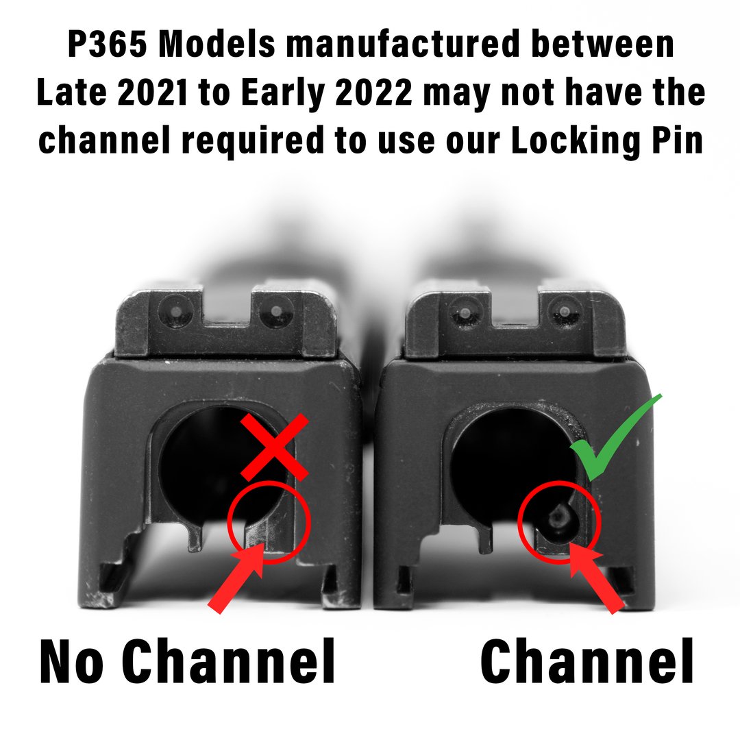 Sig P365 Striker Channel Graphic