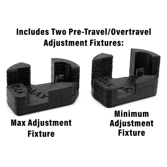 Glock Flat Trigger Pre-Travel and Overtravel Adjustment Fixtures