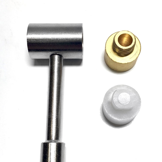 Armorer Hammer with Removable Brass and Nylon Tips