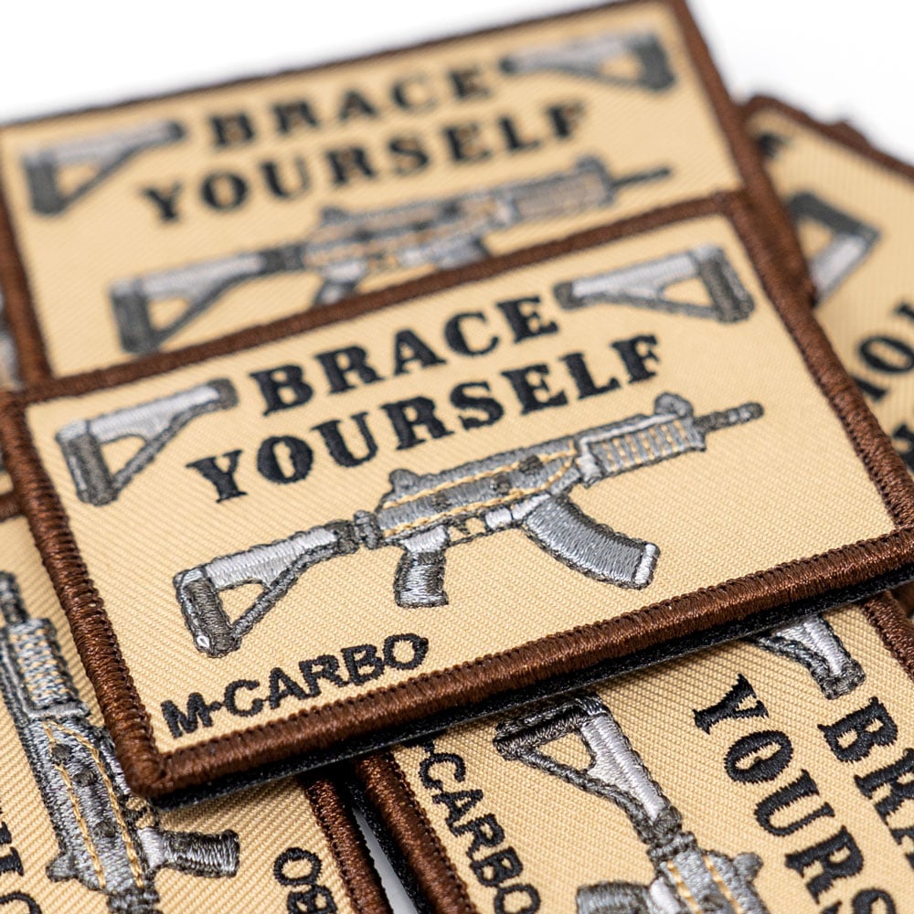 Pile of Brace Yourself Morale Patches