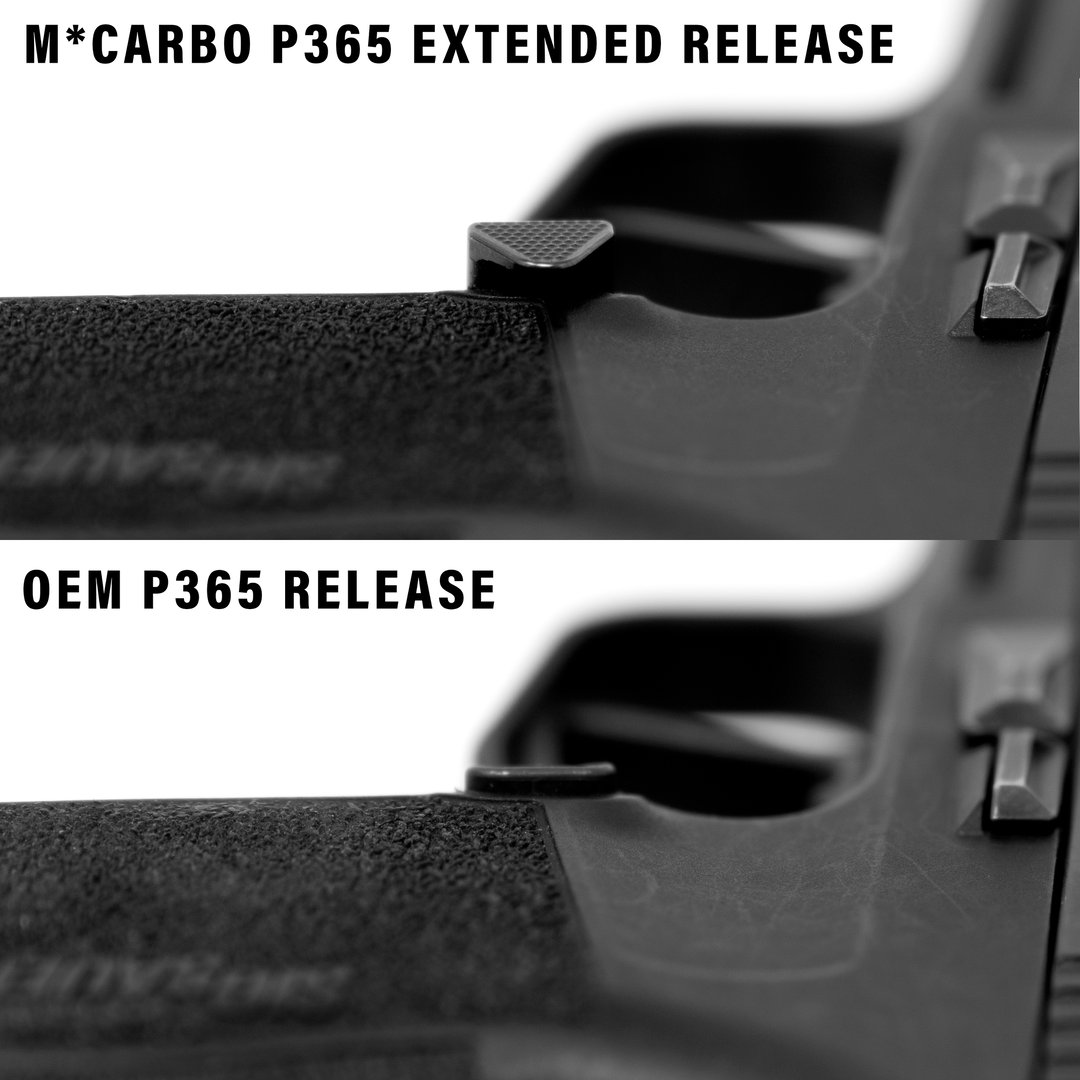 P365 Extended Magazine Catch Height Comparison