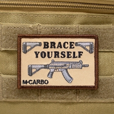 Brace Yourself Patch on Velcro Range Bag