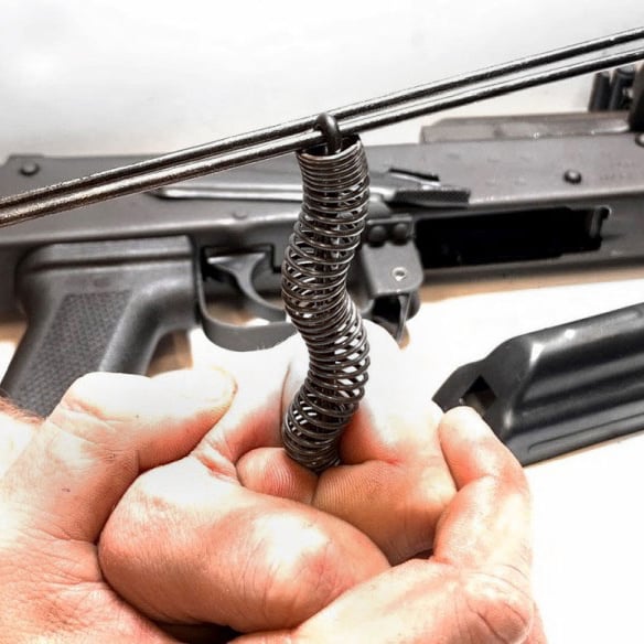 AK-47 Recoil Spring Assembly Removed from Firearm